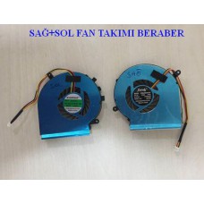 Msi GE72 6QD(Apache Pro)-687XTR GE72 6QD-231XTR Notebook Cpu Fan (Sağ ve Sol fan 3 Pin)