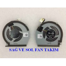 Dell P65F001 P65F Notebook Cpu Fan (SAĞ ve SOL fan 4 Pin)
