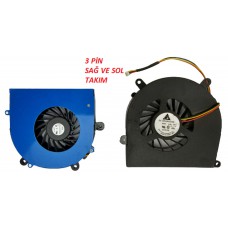 Monster Q61P170EM01 Q63P150EM33 Q63P150EM67 Notebook Cpu Fan (Sağ ve Sol Fan 3 PİN) Monster Q61P170EM01 Q63P150EM33 Q63P150EM67 Notebook Cpu Fan (Sağ ve Sol Fan 3 PİN)