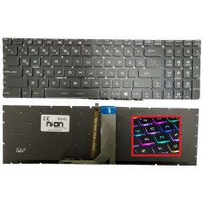 Msi PL62, PL62 7RC, PL62 7RD Notebook Klavye (Siyah TR Rgb Aydınlatmalı)