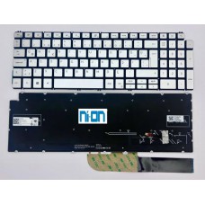 Dell Vostro  5501 5502 5590 Notebook Klavye (Gümüş Aydınlatmalı TR)